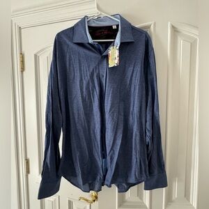 Robert Graham blue button down